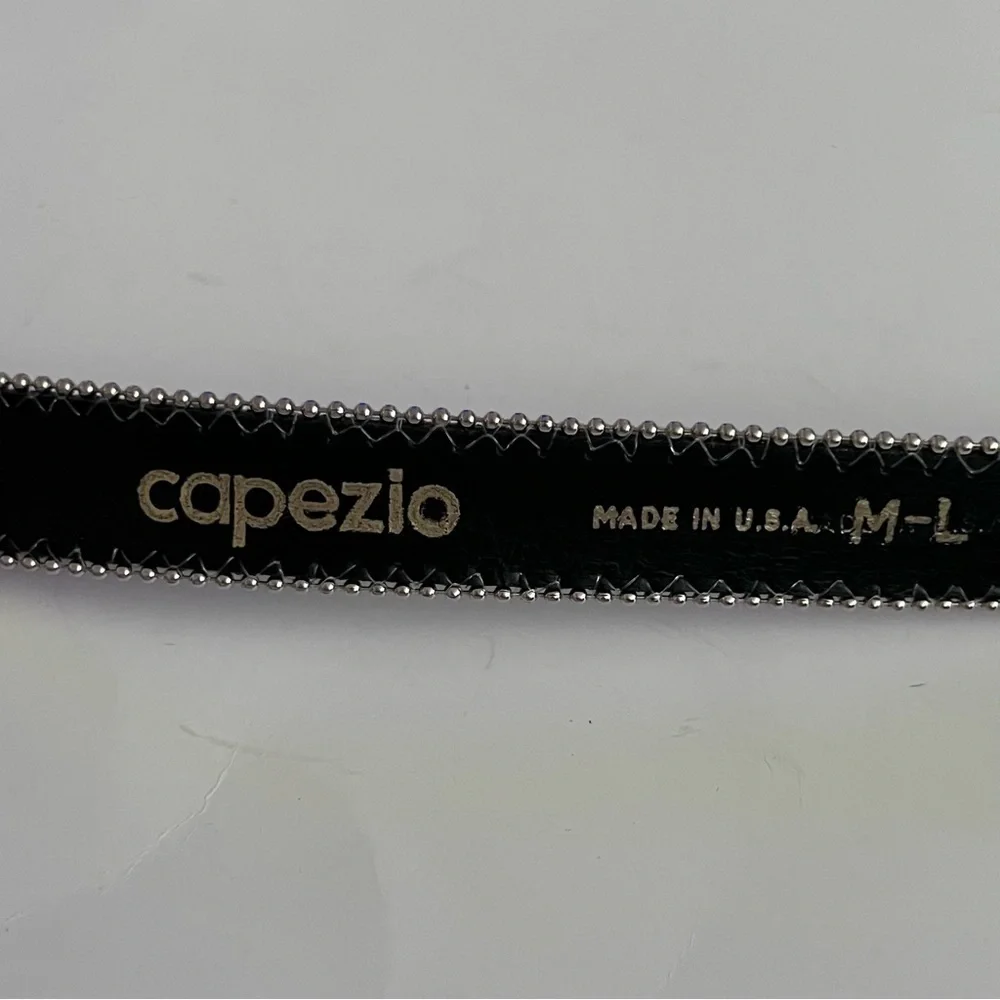 Vintage 80s Capezio USA Lace Overlay Floral Belt SZ M/L